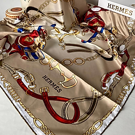 Hermes Twill Eşarp - Camel