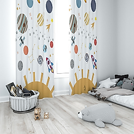 Minibabyrooms Güneş ve Gezegenler Temalı Fon Perde