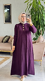 Maksi Merserize Elbise