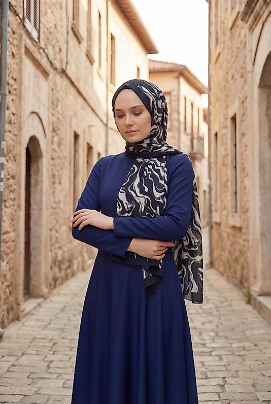 Spring kamuflaj desen şal