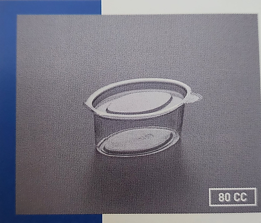 Plastik Kapaklı Sos Kabı 80 CC