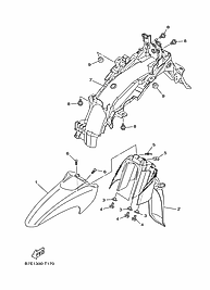 YAMAHA CRYPTON S ÖN CAMURLUK ORJ 2018-2020 1 NUMARALI PARCA