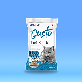 Spectrum Gusto Lick Snack Ton Balıklı Sıvı Ödül 4 Paket (15 Gr×16 Adet)