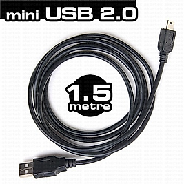 Mini USB 2.0 1.5m Şarj ve Data Kablosu PS3 kol şarj kablosu DK-CB-USB2