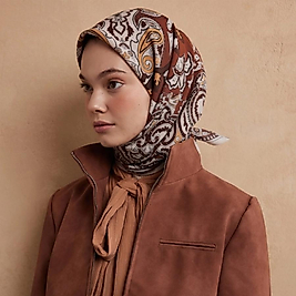 Lena Desen Pamuk İpek Eşarp Tarçın