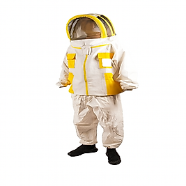 Profesyonel Astronot Tipi 3 Fermuarlı Arıcı Maskesi – Beyaz