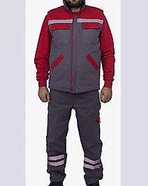 YELEK PANTOLON SWEAT TAKIM GABARDIN KUMAŞ FÜME KIRMIZI