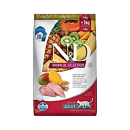 N&D Tropical Selection Tavuk Etli ve Tropikal Meyveli Yetişkin Kedi Maması (5 kg)