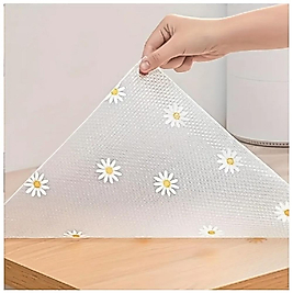 (100CM) 1 RULO DOLAP&ÇEKMECE SU&YAĞ GEÇİRMEZ TEMİZLENEBİLİR KAYMAZ KAPLAMA ÖRTÜ