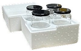 1 Kg 4’lü Kavanoz Muhafaza Köpüğü Strafor Kutu Koruyucu