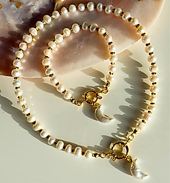 Pearl Moon Necklace | Kolye