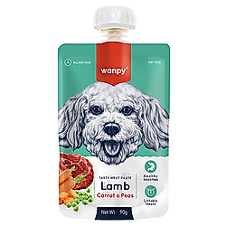 Wanpy Taze Kuzu Etli ve Havuçlu Köpek Et Ezmesi 90 Gr