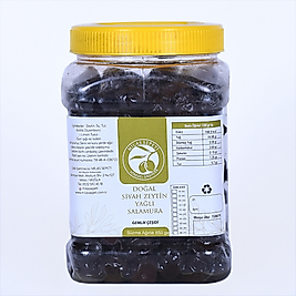 MİLAS YÖRESİ DOĞAL SALAMURA YAĞLI SİYAH ZEYTİN 650GR