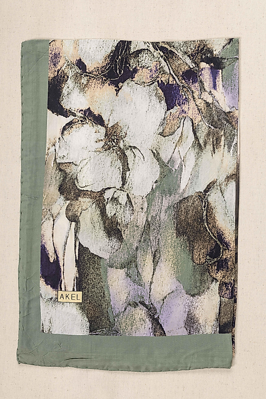 FLOOR İPEK ŞAL EL DİKİŞİ DESEN-2