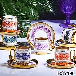 KSV LÜKS PORSELEN 6’lı KAHVE TK (FRANCİS)