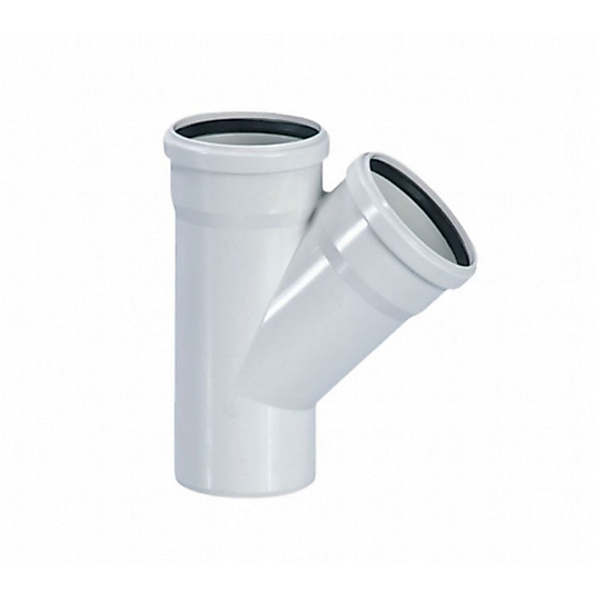 FIRAT 110 X 110 TEK ÇATAL PVC DUBLEX ATIK SU BORUSU