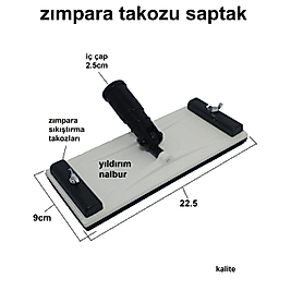 ZIMPARA TAKOZU SAPLI SAPTAK ZIMPARA APARATI KALİTE ALÇI ZIMPARA