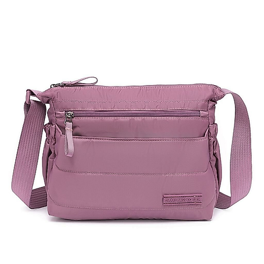 Smart Bags Yumuşak Kumaş Askılı Postacı Kadın Çantası - Mürdüm