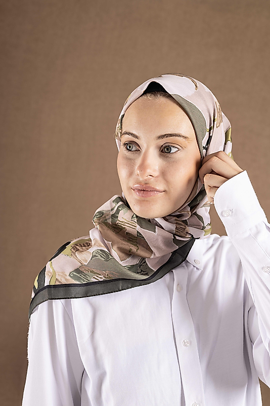 DECODE EŞARP ÇİÇEK DESEN