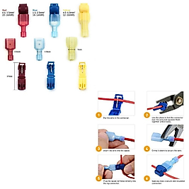 .QUALITY. (9+9 ADET) 9 SET T TİP SOĞUK PRESLERİ& KABLOLARI&YALITIMLI TELLERİ BİRLEŞTİRME&SIKMA KONNEKTÖRÜ