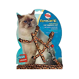 EuroCat Kedi Göğüs Tasması Leopar Desenli