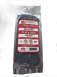Pemsan 3,6x250 10 Paket Kablo Bağı Siyah (100 ADET)