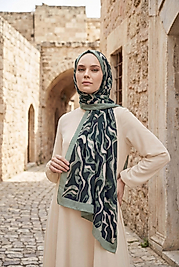 Spring kamuflaj desen şal