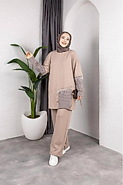 SÜTLÜ KAHVE TÜYLÜ TRİKO OYSHO TAKIM