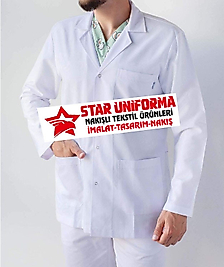 Erkek Spor Yaka Uzun Boy Uzun Kol Alpaka Önlük