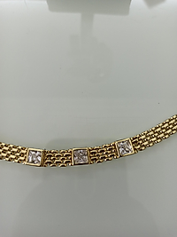 Xuping 14K Baget Taşlı Hasır Bileklik