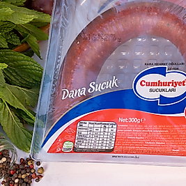 CUMHURİYET DANA SUCUK 300GR VAKUMLU