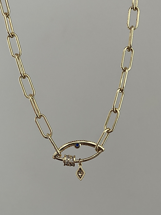 Çelik Ataç Zincir Gizli Kilit Kolye