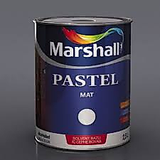 marshall pastel mat sentetik boya beyaz 2,5 lt