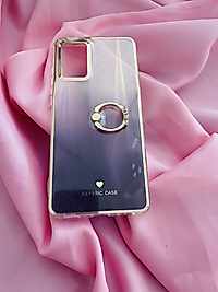 Samsung Galaxy A72 Yüzüklü Simli Telefon Kılıfı
