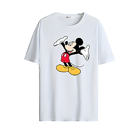 90'lar Çizgi Film Karakteri Mİckey Mouse Baskılı Oversize Unisex Tişört