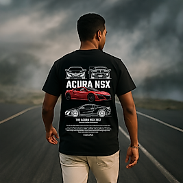 ACURA - NSX 2017 - Tasarım Baskılı Oversize Tişört