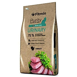 Fitmin Purity Urinary Sindirim Sistemi Sağlığı İçin Hindili Tahılsız Kedi Maması 1.5 Kg
