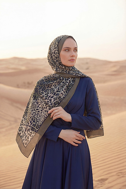 Spring Leopar Desenli Şal