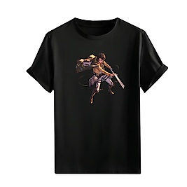 Anime Karakter Tarzı Baskılı Oversize Unisex Tişört