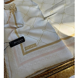 Vakko Zincir Detaylı Pamuk Soft Eşarp  - Camel