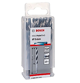 Bosch Metal Matkap Ucu HSS PointTeQ (DIN 338) 5,0 mm (10 Adet)