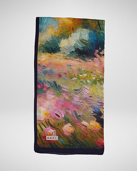 Spring Eşarp Suluboya Desen