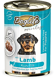 Doglife Kuzu Etli Yavru Köpek Konserve Maması (400 g)