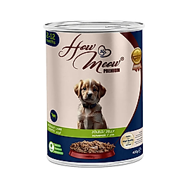 How Meow Kuzu Etli Yavru Köpek Konserve Maması (400 g)