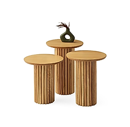 PTT Ayaklı 3’lü Zigon Sehpa – Şık, Dayanıklı ve Kullanışlı Tasarım 🌿