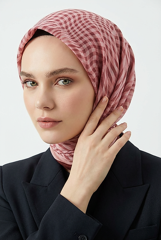 Spring Eşarp Çizgili Oval Çizgili Desen