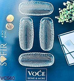 VOCE SAFİR 4'LÜ MİKA KAYIK