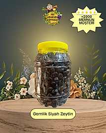 Gemlik Siyah Zeytin 1 KG - Doğal & Lezzetli | Ali Dede’nin Çiftliği