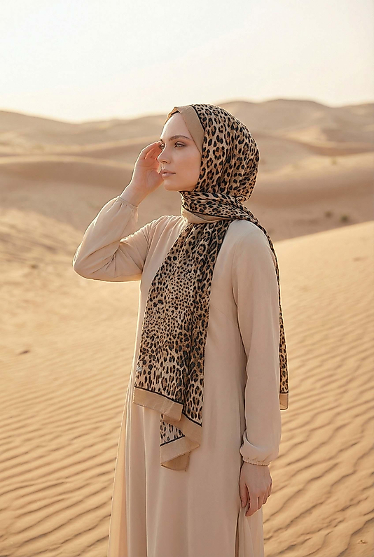 Spring Leopar Desenli Şal