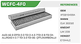 AUDI A6 2.0TFSI 2.0 TDI 2.4-2.7TDI 2.8 FSI 04-  ALLROAD II 2.7 TDI 3.0 TDI 06- ÇİFTLİ(KARBONLU)
